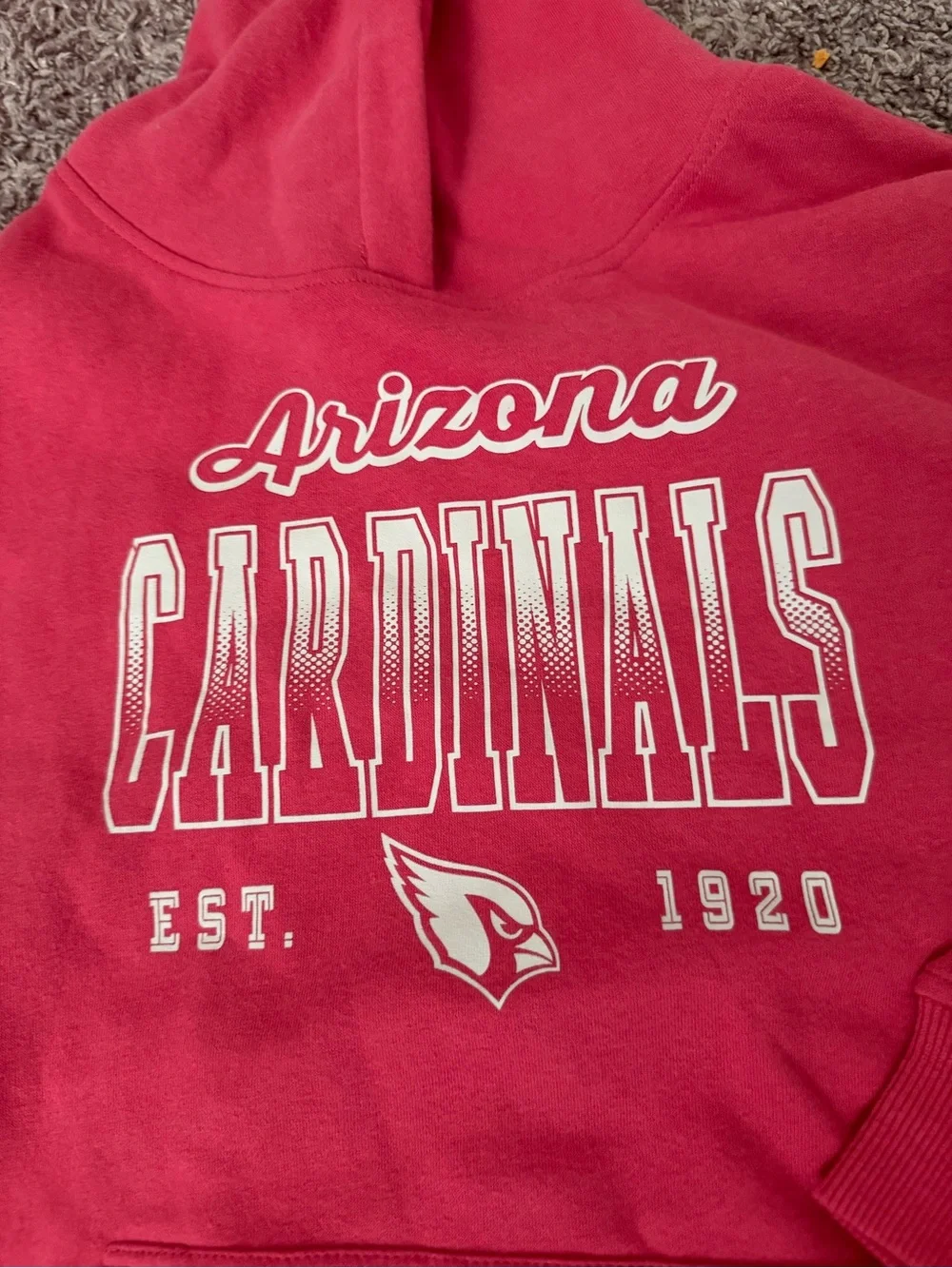 🥧Arizona Cardinals pink Hoodie with Front Logo